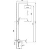 Душевая стойка со смесителем FRAP H75 F2475-6 черный